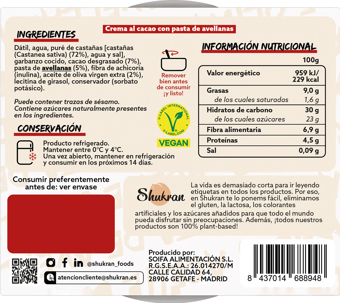 Crema Cacao y Avellanas - Image 4